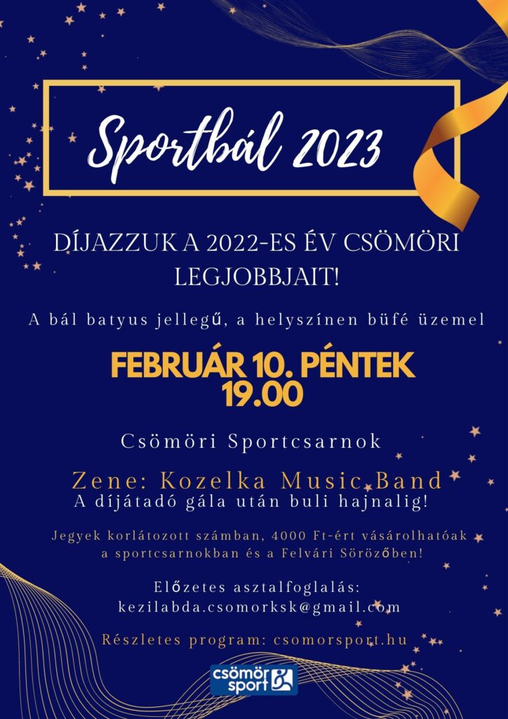 Sport bál plakát